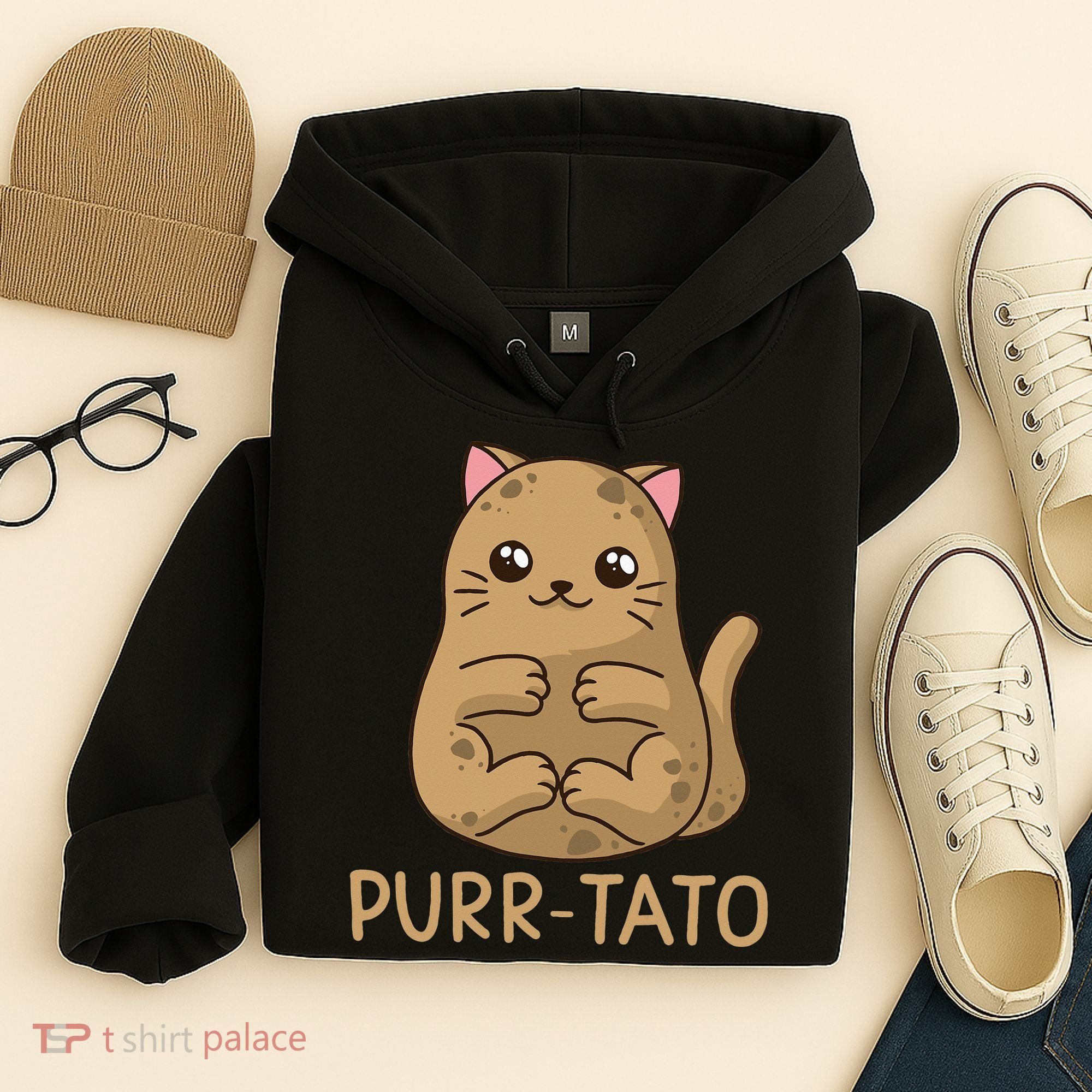 Purrtato Cat Potato Cat Lover Idaho Potatoes Hoodie