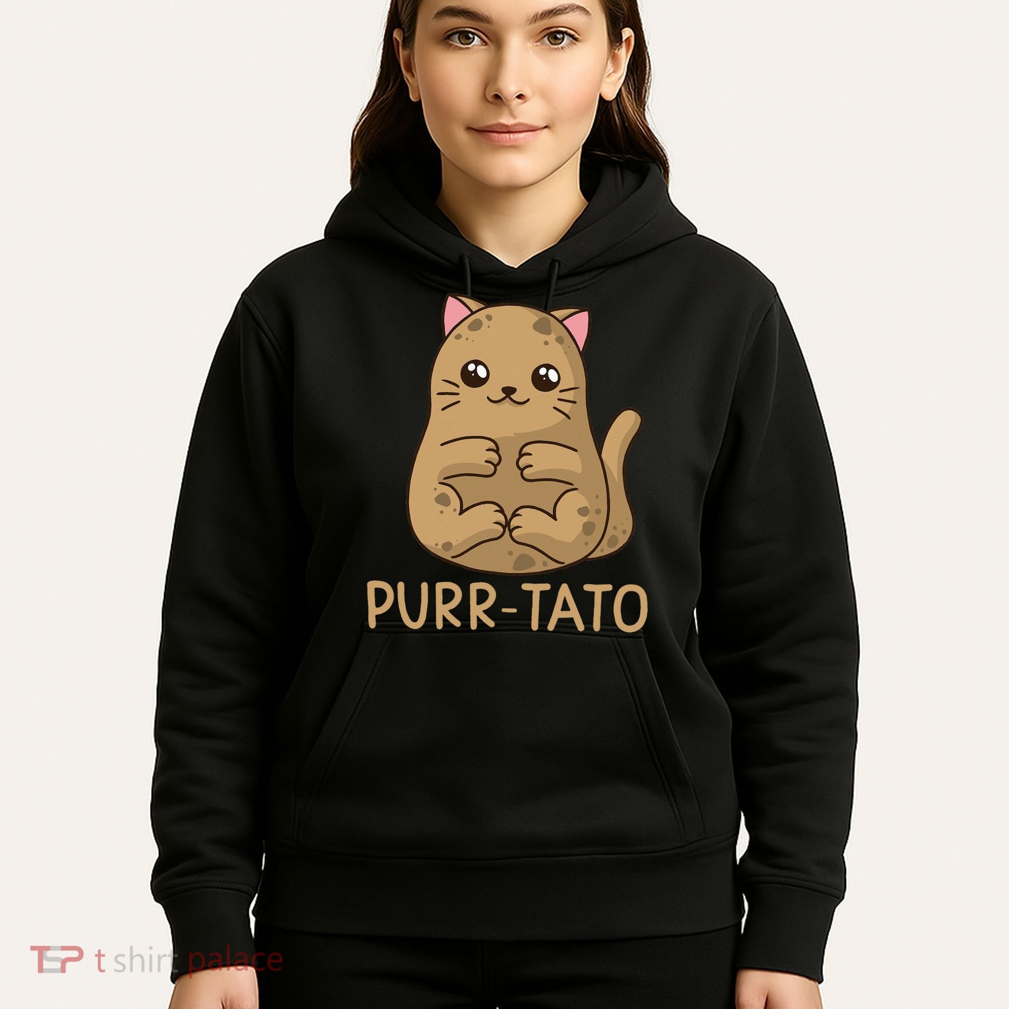Purrtato Cat Potato Cat Lover Idaho Potatoes Hoodie