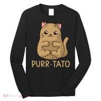 Purrtato Cat Potato Cat Lover Idaho Potatoes Long Sleeve Shirt thumb 0
