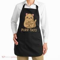 Purrtato Cat Potato Cat Lover Idaho Potatoes Apron thumb 2