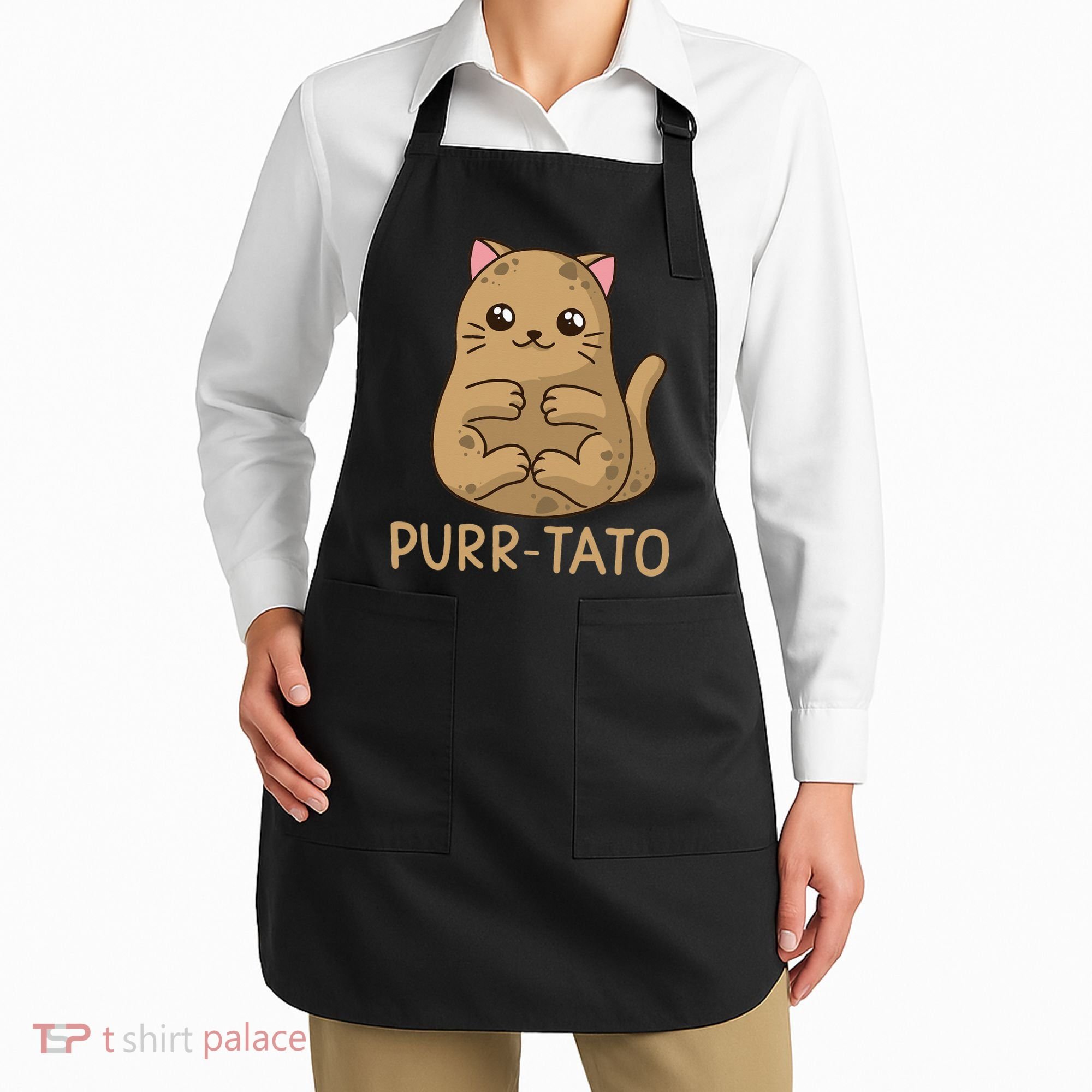 Purrtato Cat Potato Cat Lover Idaho Potatoes Apron