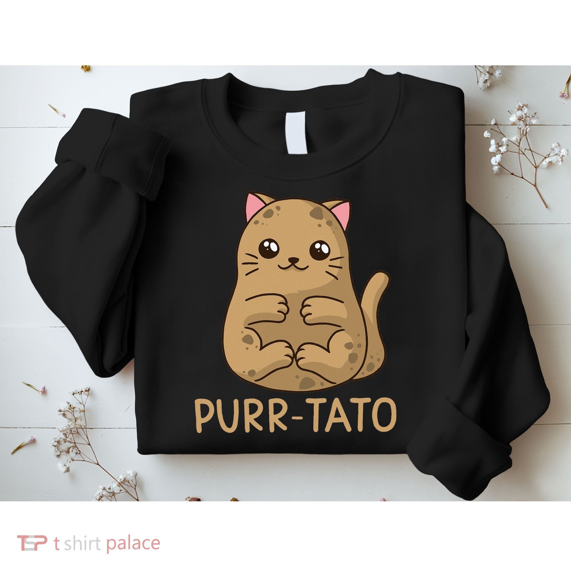 Purrtato Cat Potato Cat Lover Idaho Potatoes Sweatshirt