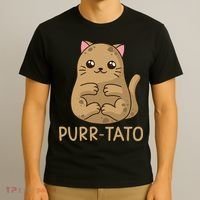 Purrtato Cat Potato Cat Lover Idaho Potatoes T-Shirt thumb 3