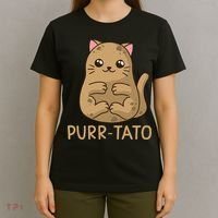 Purrtato Cat Potato Cat Lover Idaho Potatoes T-Shirt thumb 4