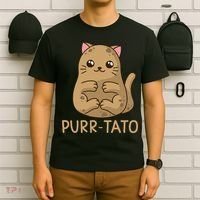 Purrtato Cat Potato Cat Lover Idaho Potatoes T-Shirt thumb 6