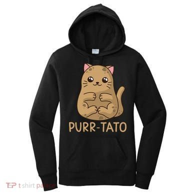 Purrtato Cat Potato Cat Lover Idaho Potatoes Women's Hoodie