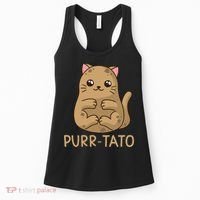 Purrtato Cat Potato Cat Lover Idaho Potatoes Women's Tank Top thumb 0