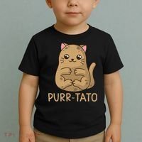 Purrtato Cat Potato Cat Lover Idaho Potatoes Toddler T-Shirt thumb 2