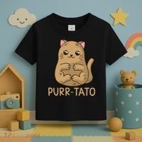 Purrtato Cat Potato Cat Lover Idaho Potatoes Toddler T-Shirt thumb 3