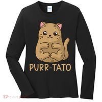Purrtato Cat Potato Cat Lover Idaho Potatoes Women's Long Sleeve Shirt thumb 0