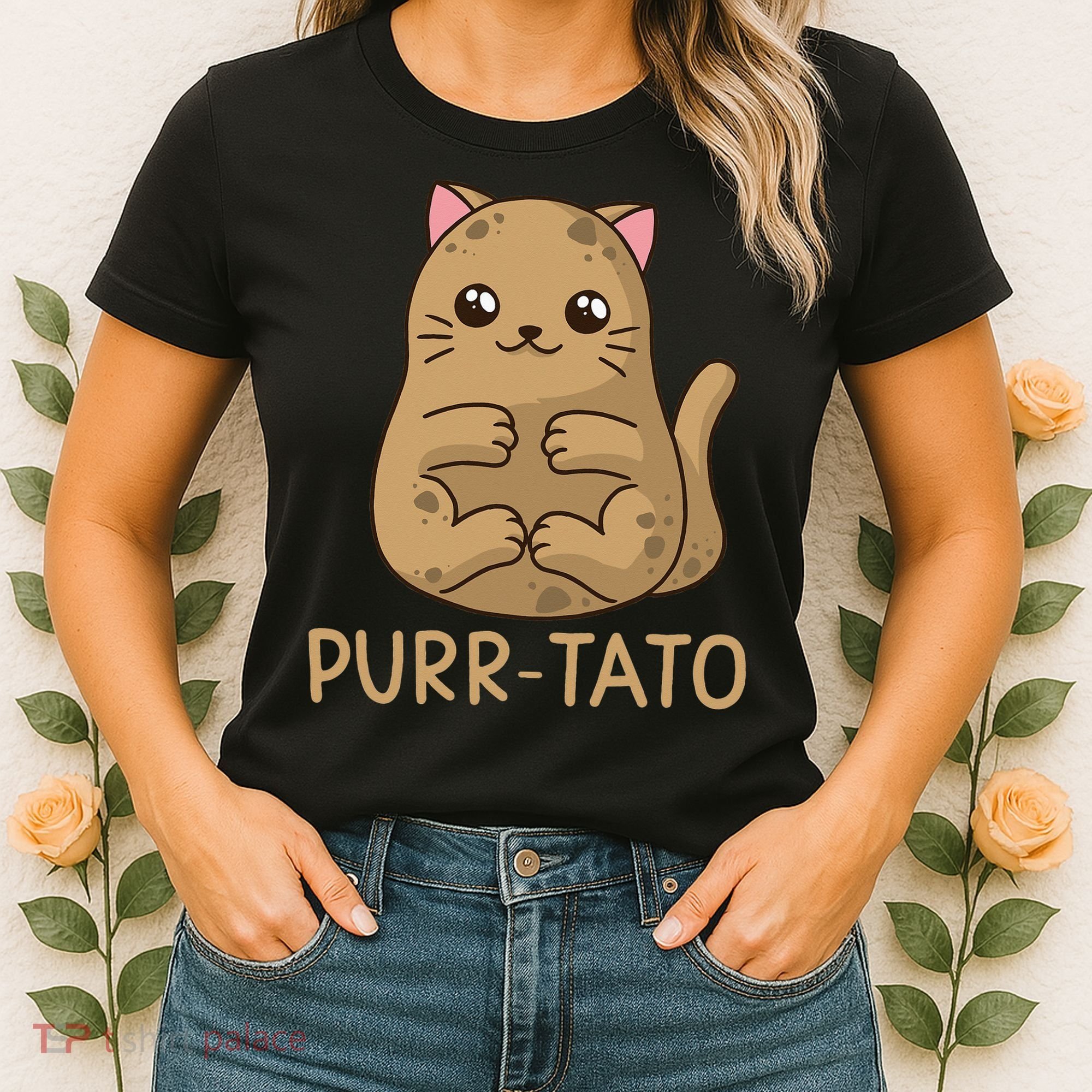 Purrtato Cat Potato Cat Lover Idaho Potatoes Women's T-Shirt