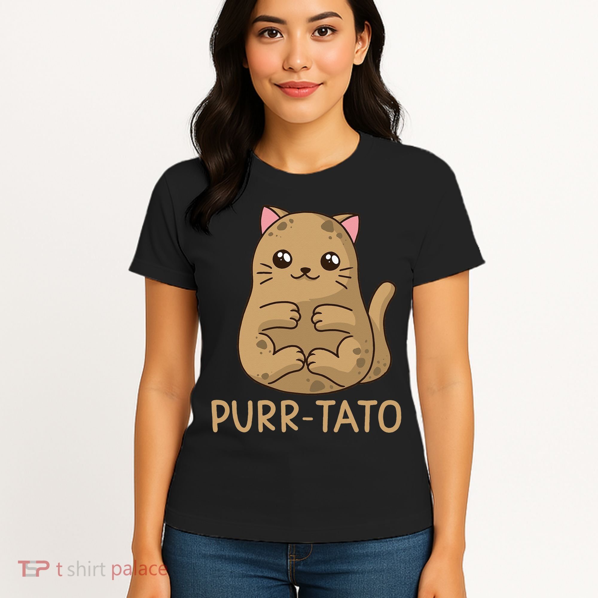 Purrtato Cat Potato Cat Lover Idaho Potatoes Women's T-Shirt
