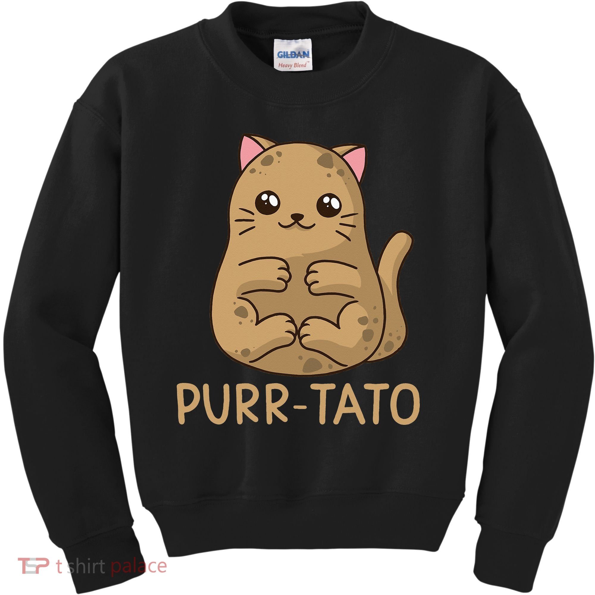 Purrtato Cat Potato Cat Lover Idaho Potatoes Kids Sweatshirt