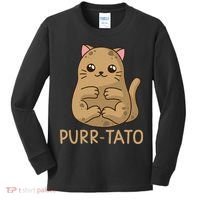 Purrtato Cat Potato Cat Lover Idaho Potatoes Kids Long Sleeve Shirt thumb 0