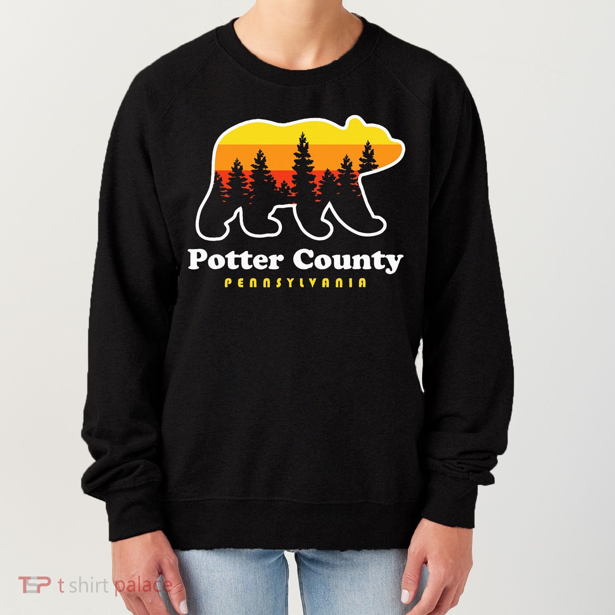 Potter County Pennsylvania Susquehannock State Forest Bear Women's Sweatshirt