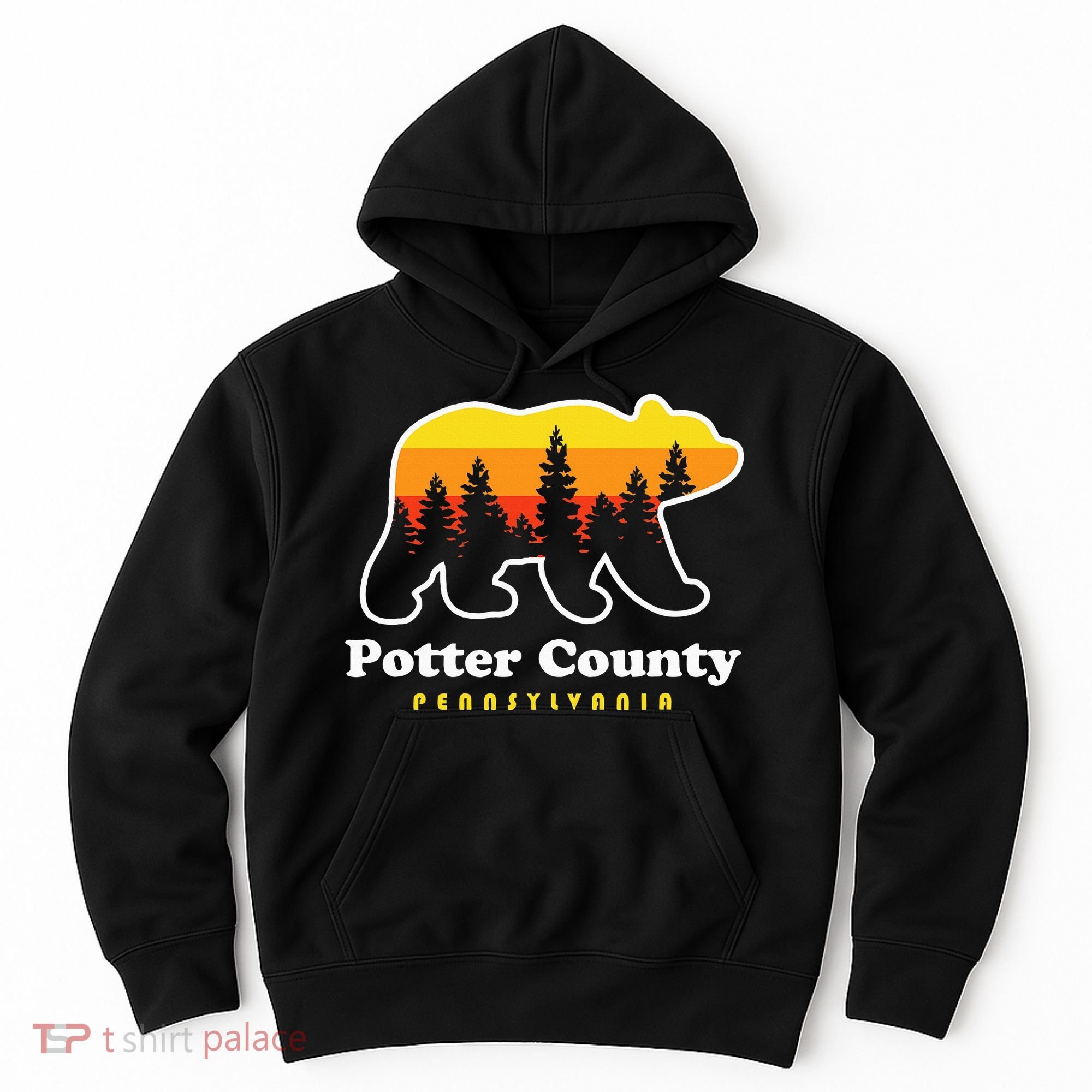 Potter County Pennsylvania Susquehannock State Forest Bear Hoodie