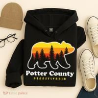 Potter County Pennsylvania Susquehannock State Forest Bear Hoodie thumb 4