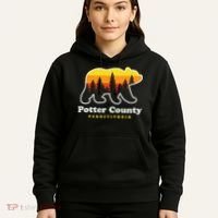 Potter County Pennsylvania Susquehannock State Forest Bear Hoodie thumb 5