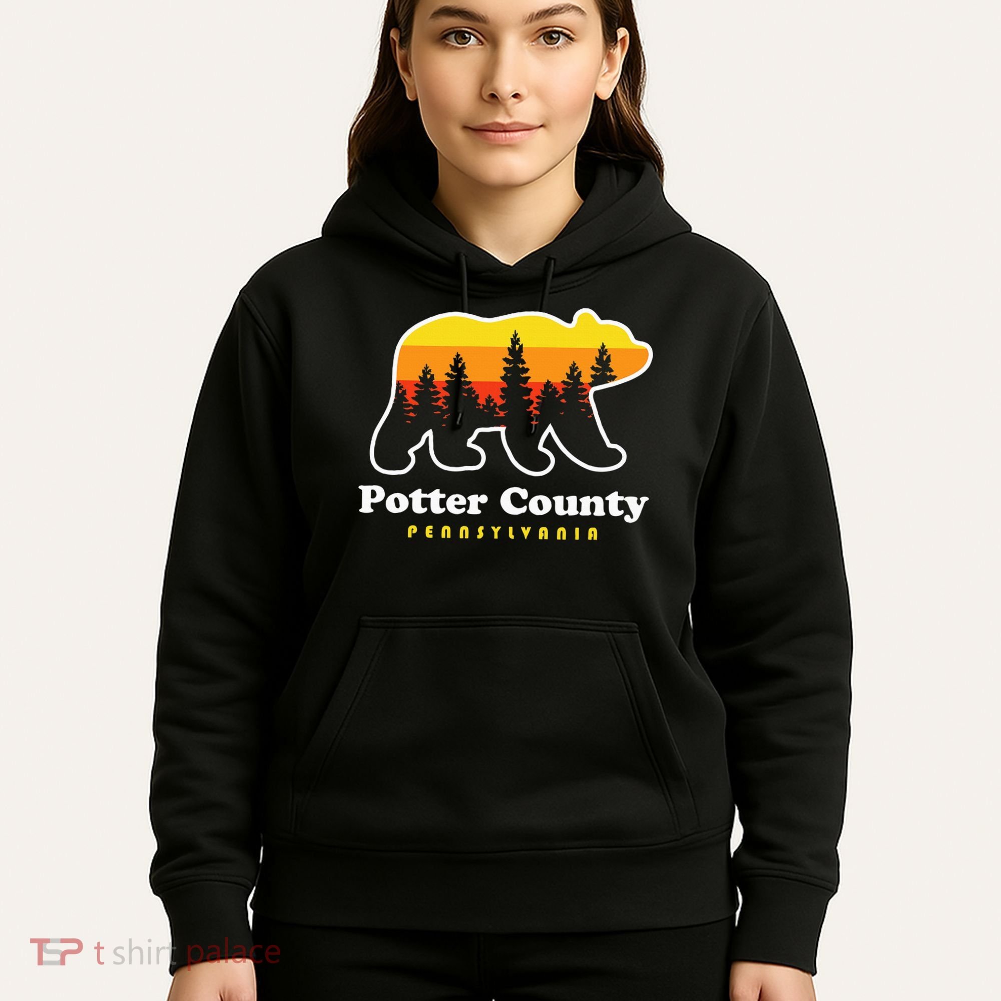 Potter County Pennsylvania Susquehannock State Forest Bear Hoodie