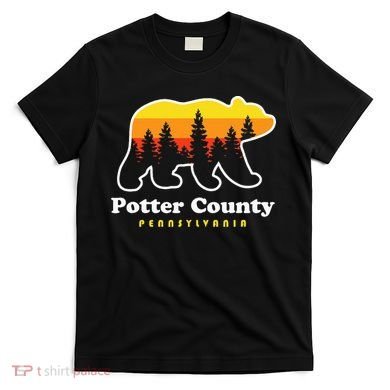 Potter County Pennsylvania Susquehannock State Forest Bear T-Shirt