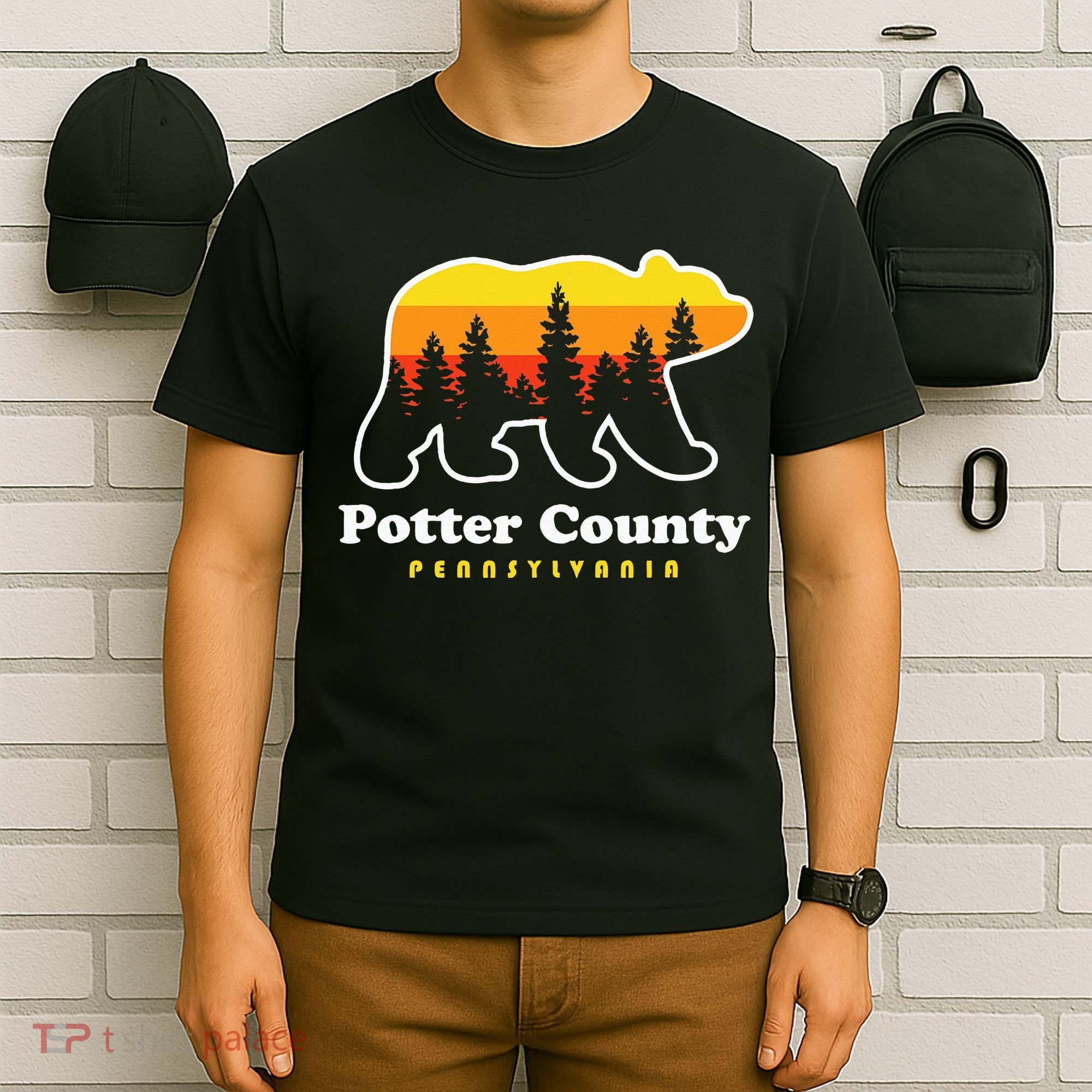 Potter County Pennsylvania Susquehannock State Forest Bear T-Shirt