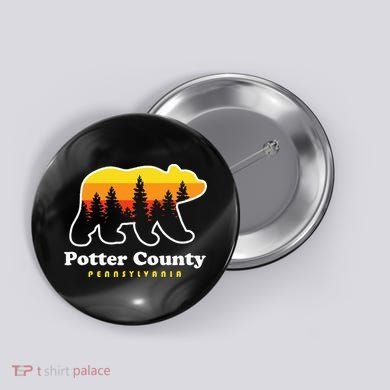 Potter County Pennsylvania Susquehannock State Forest Bear Button