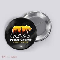 Potter County Pennsylvania Susquehannock State Forest Bear Button thumb 0
