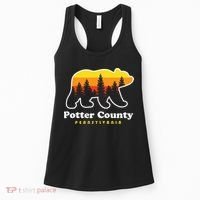 Potter County Pennsylvania Susquehannock State Forest Bear Women's Tank Top thumb 0