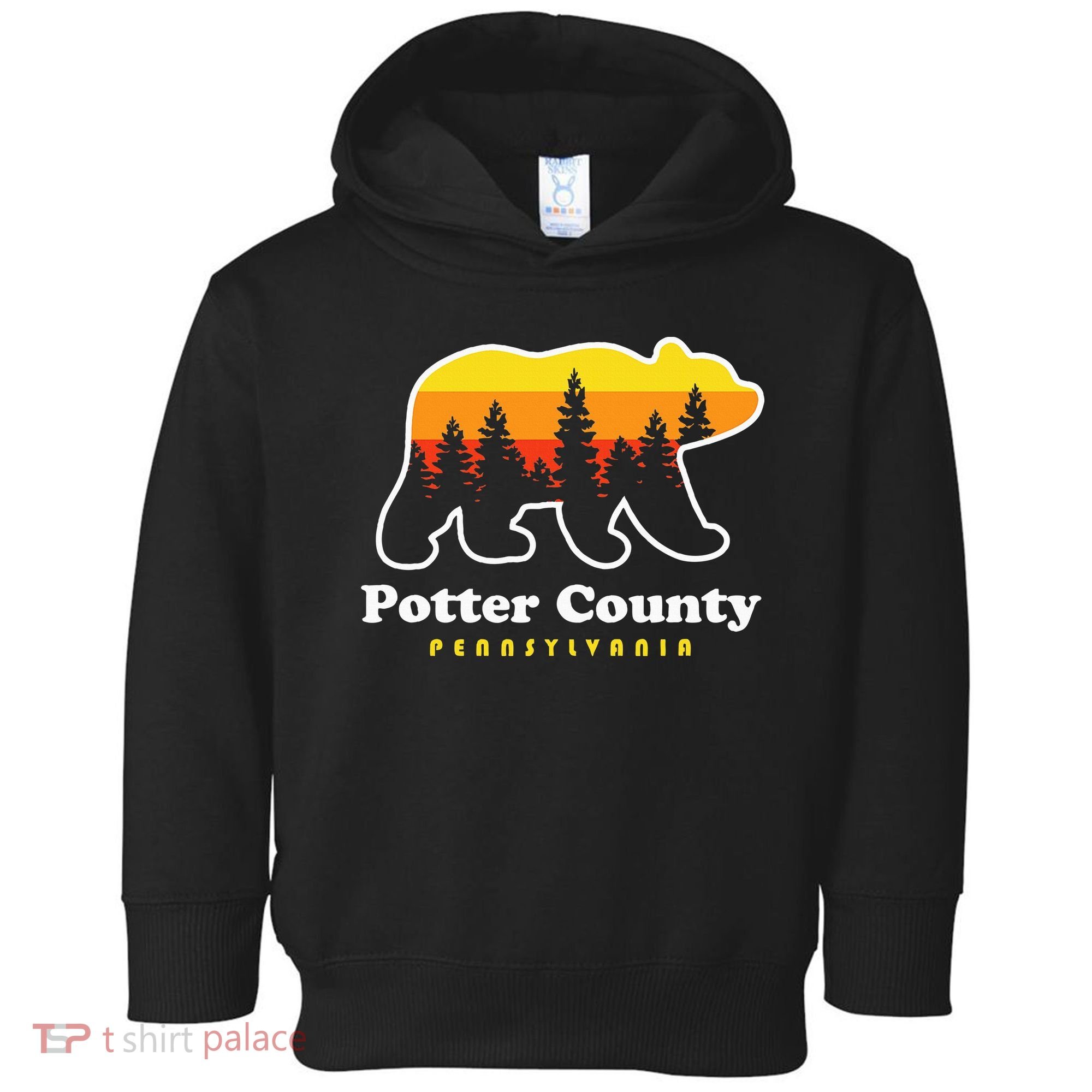 Potter County Pennsylvania Susquehannock State Forest Bear Toddler Hoodie