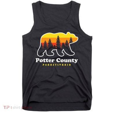 Potter County Pennsylvania Susquehannock State Forest Bear Tank Top