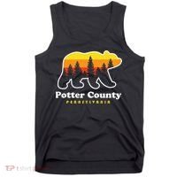 Potter County Pennsylvania Susquehannock State Forest Bear Tank Top thumb 0