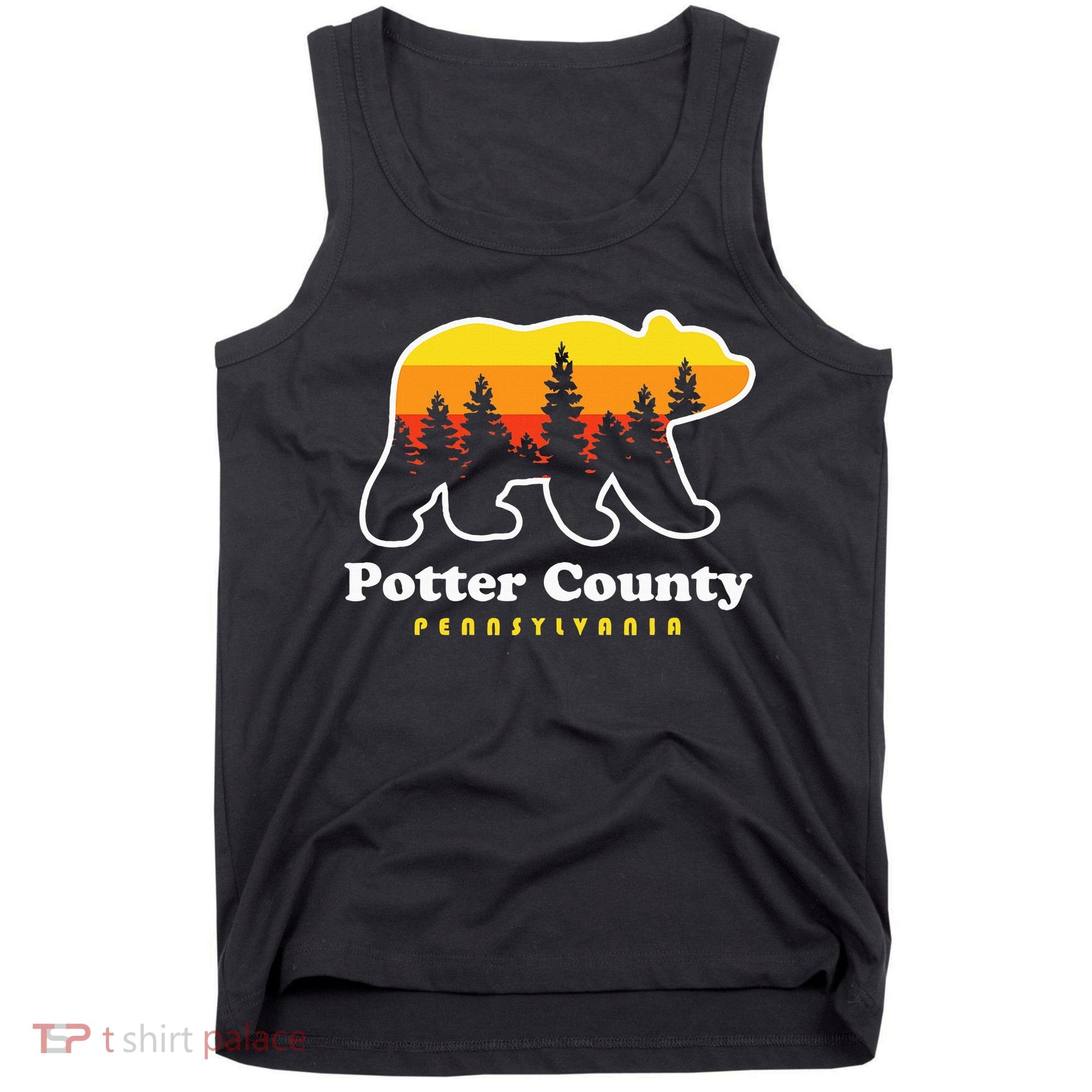 Potter County Pennsylvania Susquehannock State Forest Bear Tank Top