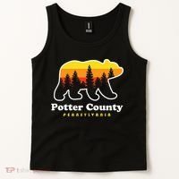 Potter County Pennsylvania Susquehannock State Forest Bear Tank Top thumb 2