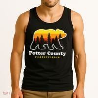 Potter County Pennsylvania Susquehannock State Forest Bear Tank Top thumb 3