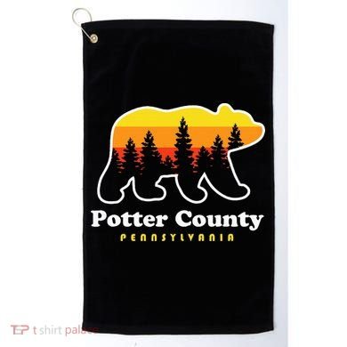 Potter County Pennsylvania Susquehannock State Forest Bear Golf Towel