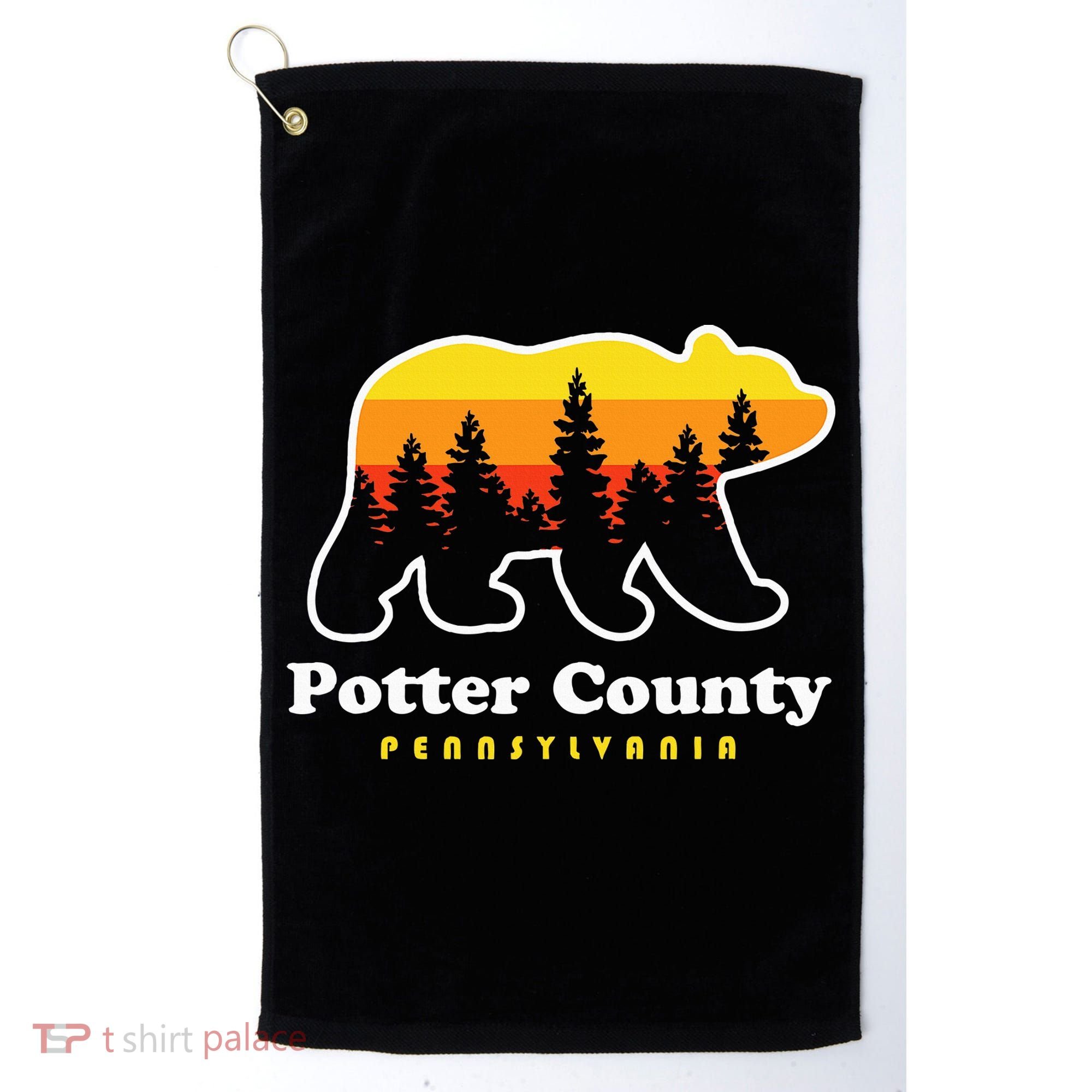 Potter County Pennsylvania Susquehannock State Forest Bear Golf Towel
