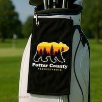 Potter County Pennsylvania Susquehannock State Forest Bear Golf Towel thumb 2