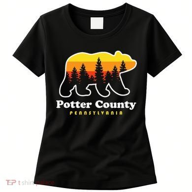 Potter County Pennsylvania Susquehannock State Forest Bear Women's T-Shirt