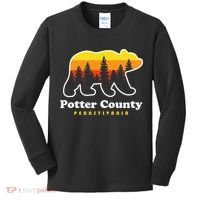 Potter County Pennsylvania Susquehannock State Forest Bear Kids Long Sleeve Shirt thumb 0