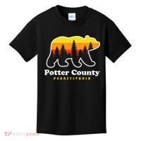Potter County Pennsylvania Susquehannock State Forest Bear Kids T-Shirt thumb 0