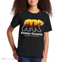 Potter County Pennsylvania Susquehannock State Forest Bear Kids T-Shirt thumb 2