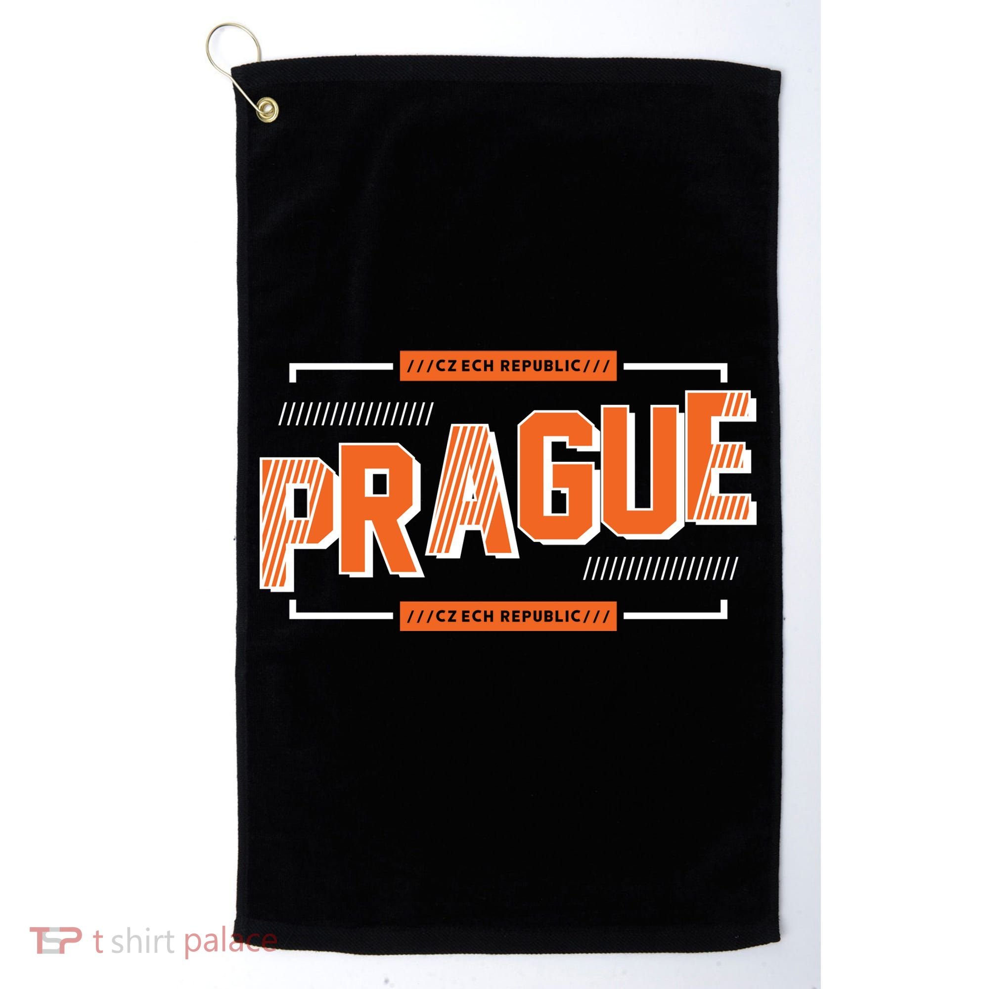 Prague Czech Golf Towel