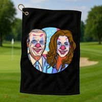 Political Clowns Golf Towel thumb 1