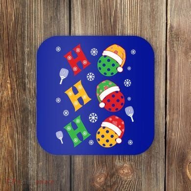 Pickleball Christmas Pickleball Lover Gift Coaster