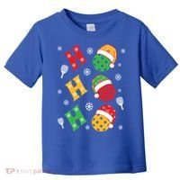 Pickleball Christmas Pickleball Lover Gift Toddler T-Shirt thumb 0