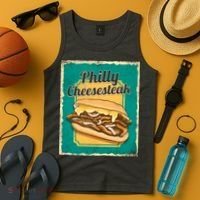 Philly Cheesesteak Tank Top thumb 4