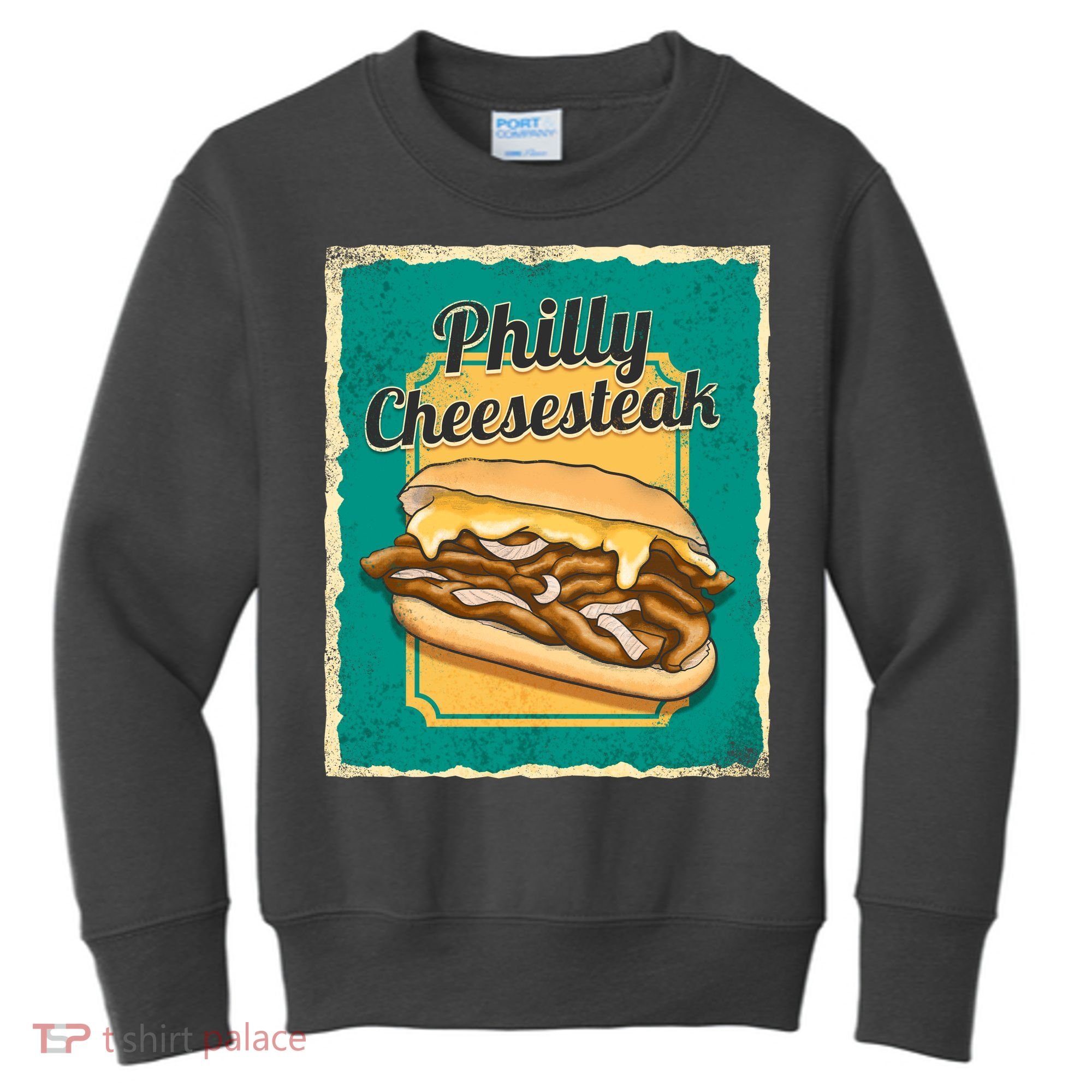 Philly Cheesesteak Kids Sweatshirt