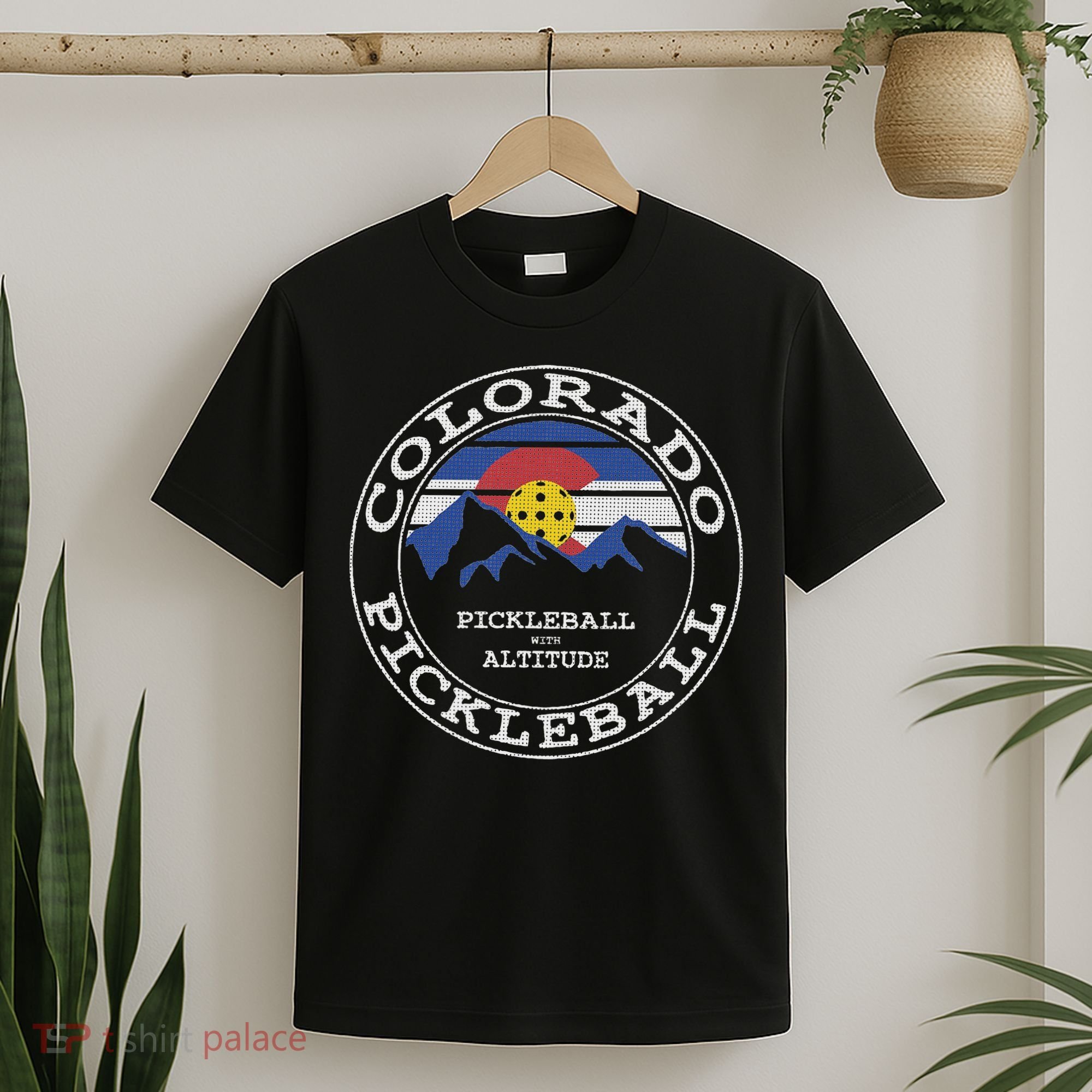 Pickleball Colorado Pickle Ball With Altitude Pickleball T-Shirt