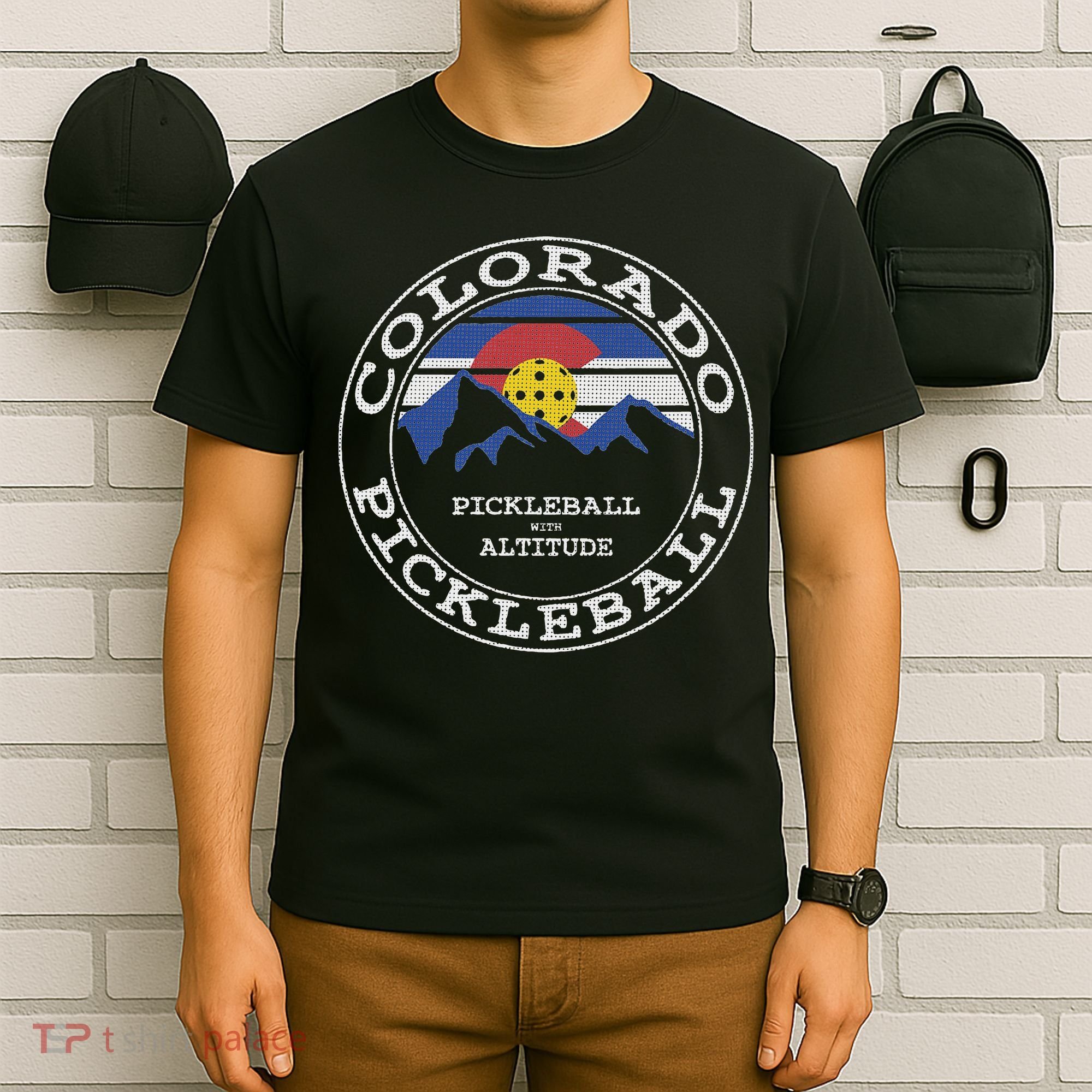 Pickleball Colorado Pickle Ball With Altitude Pickleball T-Shirt
