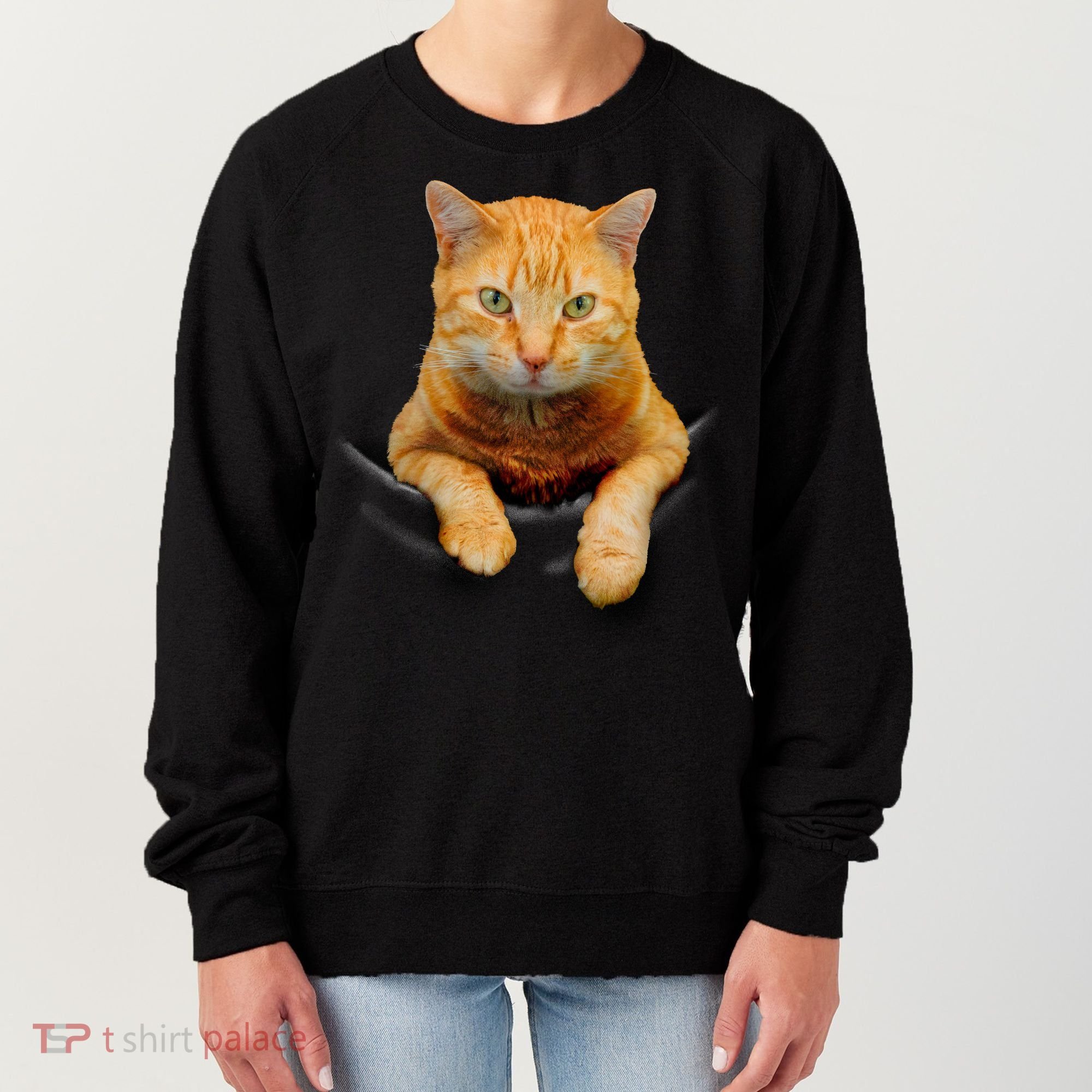 Pocket Cat Women's Sweatshirt